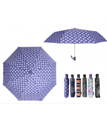Paraguas corto diseño colorido