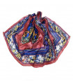 Bufanda de Seda Natural para mujer con diseño de mariposa de colores