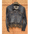 Beautiful Cotton Denim Jacket for Women with Ruffles and Great Quality