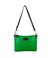 Italian Genuine Leather Crossbody Bag for Women with Zipper and Inside Pocket