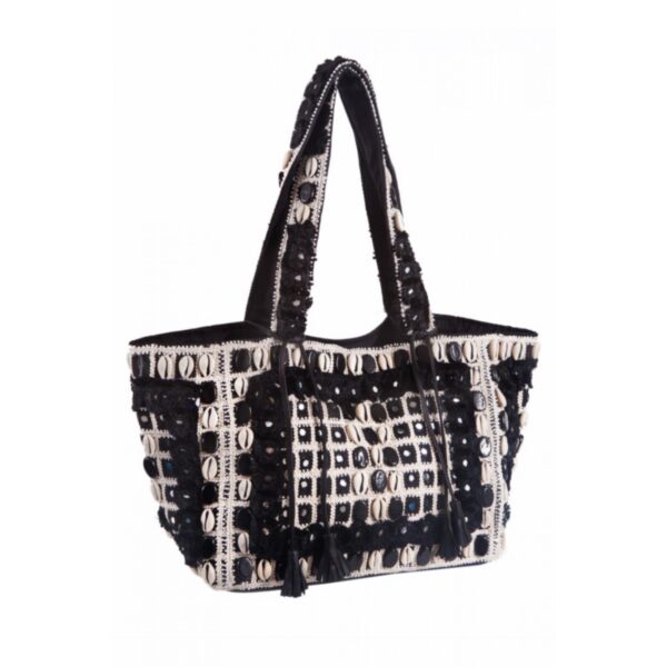 Bolso étnico con concha