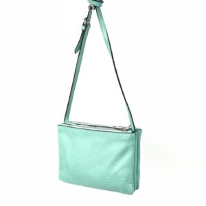 Bandolera de piel 3 compartimentos