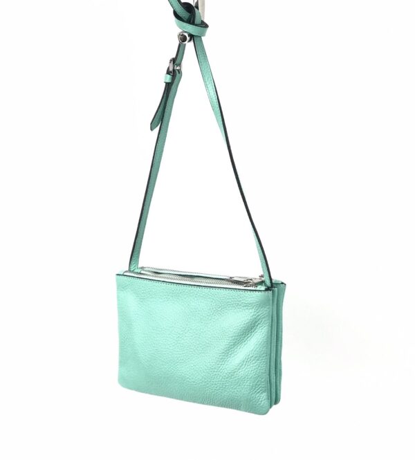 Bandolera de piel 3 compartimentos