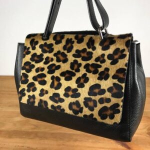 Bolso de piel artesanal diseño porta documentos