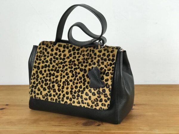 Bolso de piel artesanal diseño porta documentos