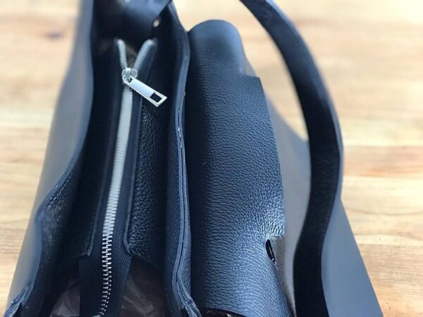 Bolso de piel artesanal diseño porta documentos