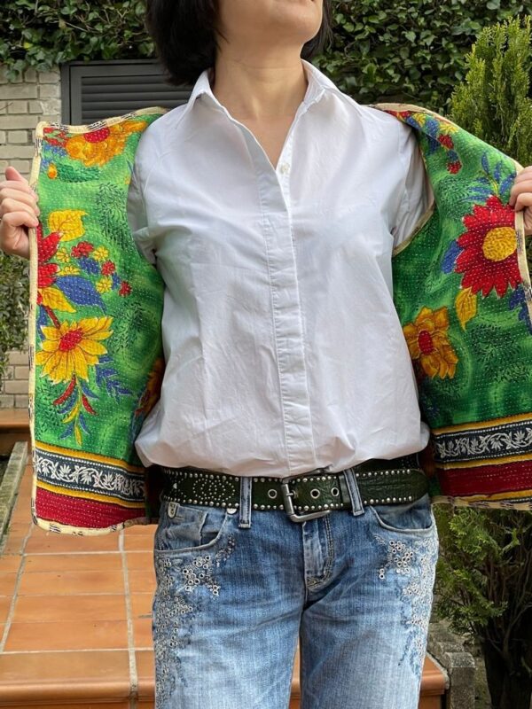 Chaleco bohemio artesanal reversible