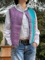 Chaleco bohemio artesanal reversible