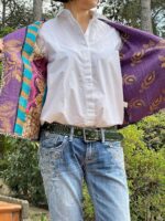 Chaleco bohemio artesanal reversible