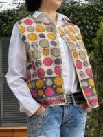 Chaleco bohemio artesanal reversible