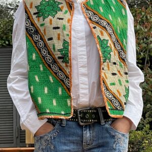 Chaleco bohemio artesanal reversible