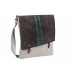 Bandolera de lino con solapa