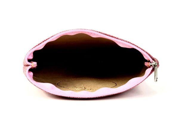 Monedero de lona con letra inicial