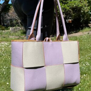 Bolso TOTE de piel trenzado