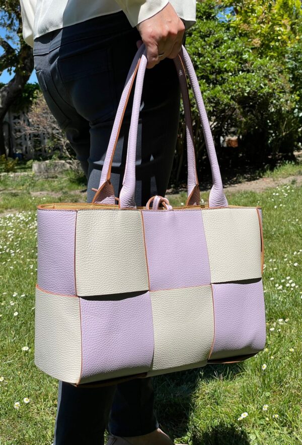 Bolso TOTE de piel trenzado