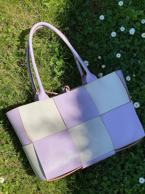 Bolso TOTE de piel trenzado