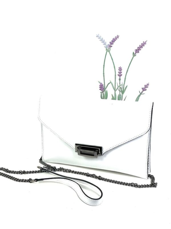 Bandolera piel con cierre de broche