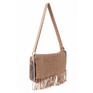 Bandolera de yute con solapa