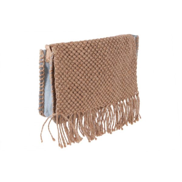 Bandolera de yute con solapa