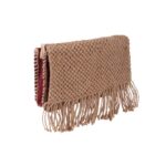 Bandolera de yute con solapa