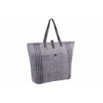 Bolso de hombro de lino