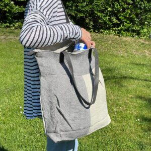 Bolso shopper de lino