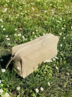 Estuche de yute con cremallera