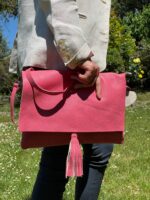 Bolso bandolera de piel con solapa