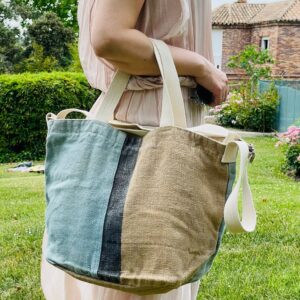 Bolso shoopper de Lino