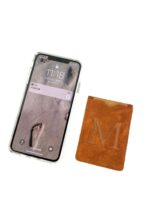 Tarjetero piel con letra inicial