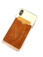 Tarjetero piel con letra inicial