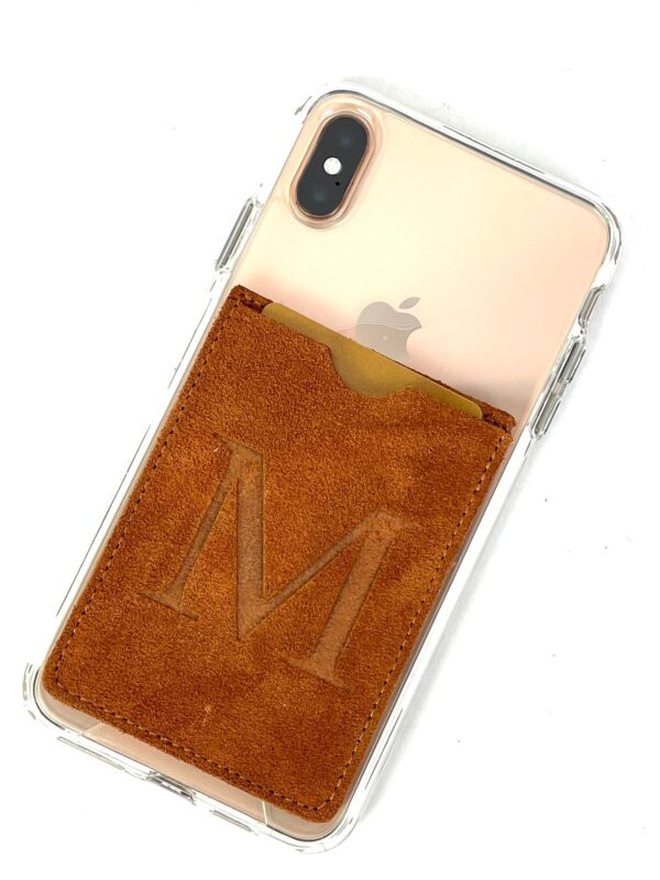 Tarjetero piel con letra inicial