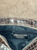 Bandolera piel diseño cocodrilo