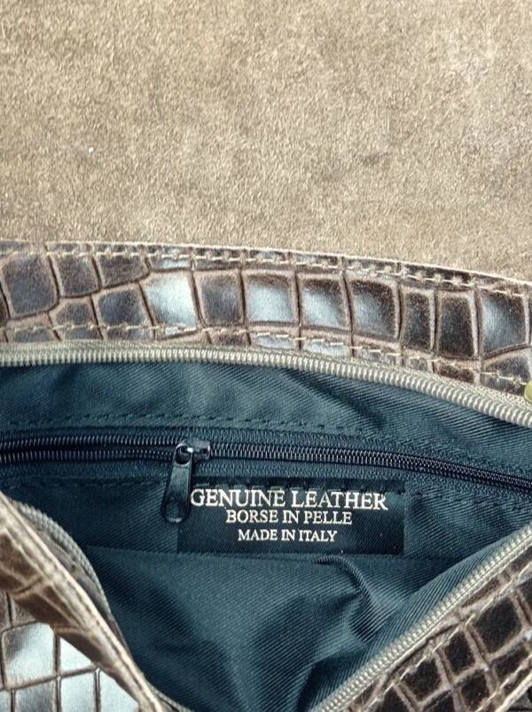 Bandolera piel diseño cocodrilo