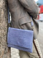 Bandolera piel diseño cocodrilo