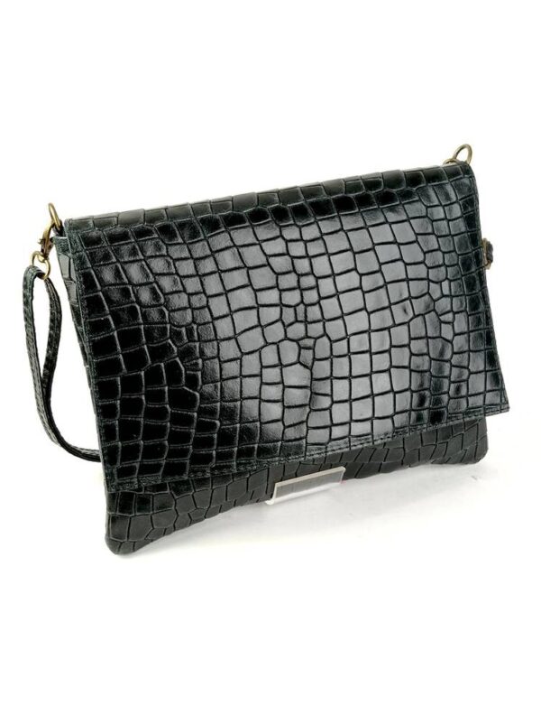 Bandolera piel diseño cocodrilo
