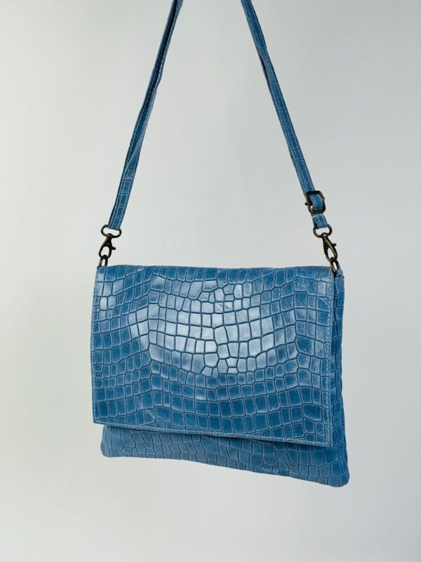 Bandolera piel diseño cocodrilo