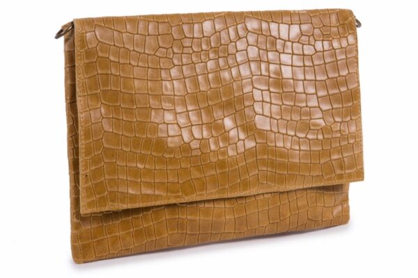 Bandolera piel diseño cocodrilo