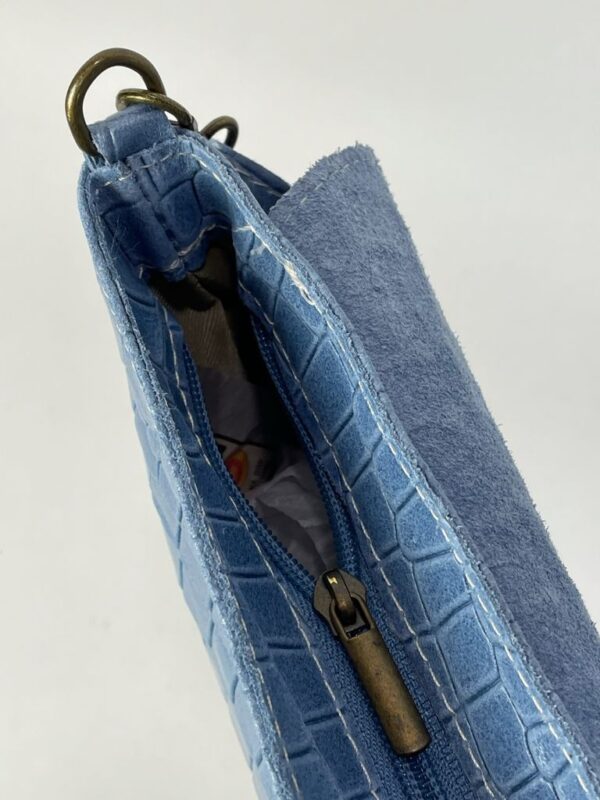Bandolera piel diseño cocodrilo