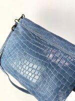 Bandolera piel diseño cocodrilo