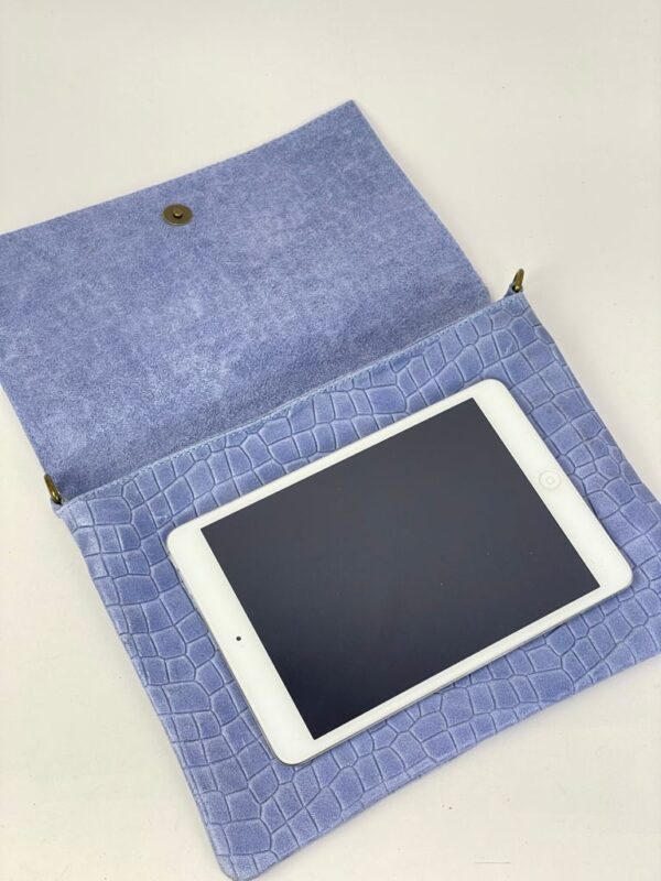 Bandolera piel diseño cocodrilo