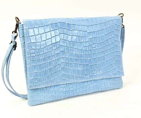 Bandolera piel diseño cocodrilo