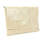 Bandolera piel diseño cocodrilo