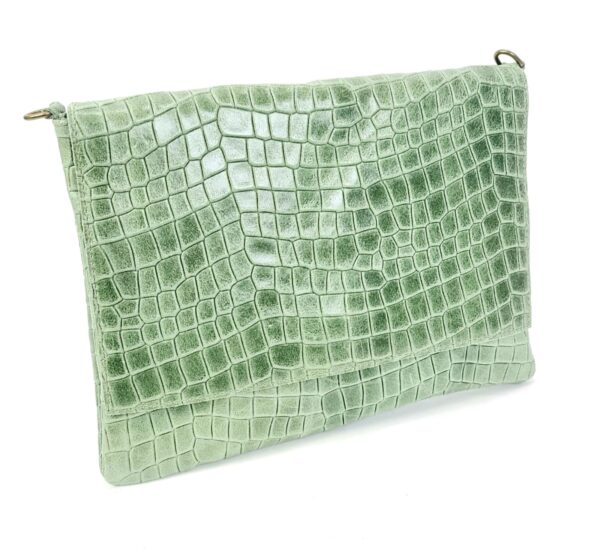 Bandolera piel diseño cocodrilo