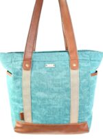 Bolso shopper con asas de polipiel