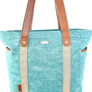 Bolso shopper con asas de polipiel