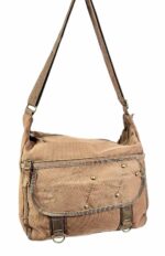 Bandolera de tela con solapa