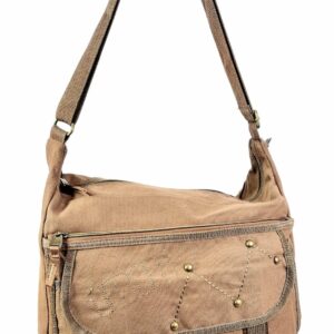 Bandolera de tela con solapa