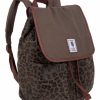 Mochila de tela estampado leopardo