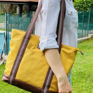 Bolso shopper de tela algodón